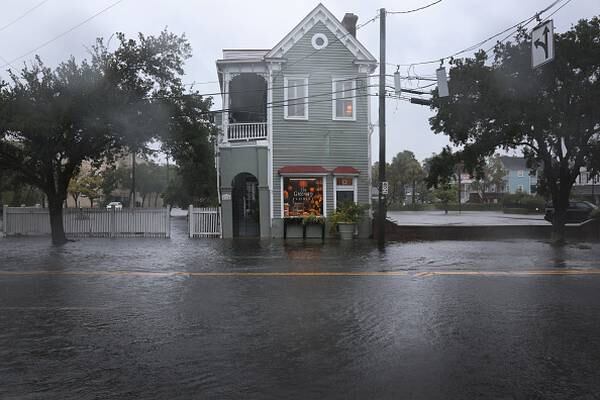 Photos: Ian drenches South Carolina, downgraded to post-tropical storm