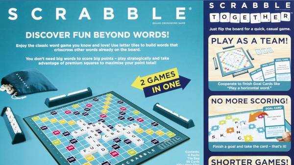 Scrabble: Mattel introduces new double-sided, ‘less intimidating’ version of board game
