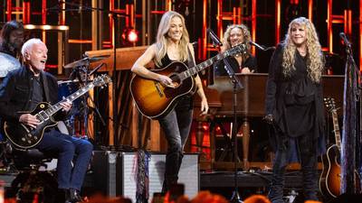 Sheryl Crow celebrates Peter Frampton's Rock & Roll Hall of Fame induction